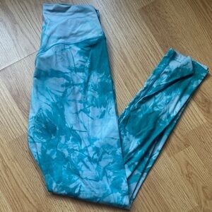 Vitality Teal Tie-Dye Leggings